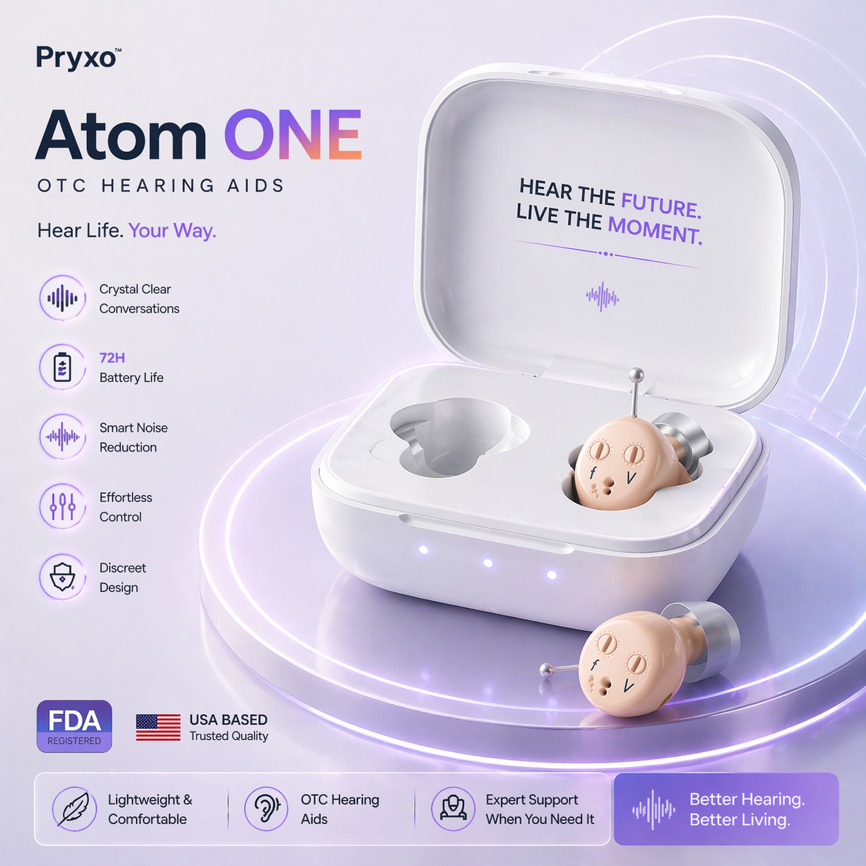 🔥 Today Only! Pryxo™ Atom ONE OTC Hearing Aid — Up to 85% OFF + Hear Every Word Clearly Again 👂✨