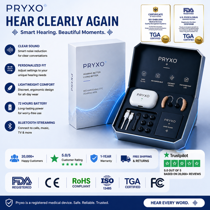 🔥 Today Only! Pryxo™ ION PRO 2 OTC Hearing Aids — Up to 85% OFF + Hear Every Word Clearly Again 👂✨